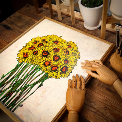 Yellow gerbera【原画】 No.268