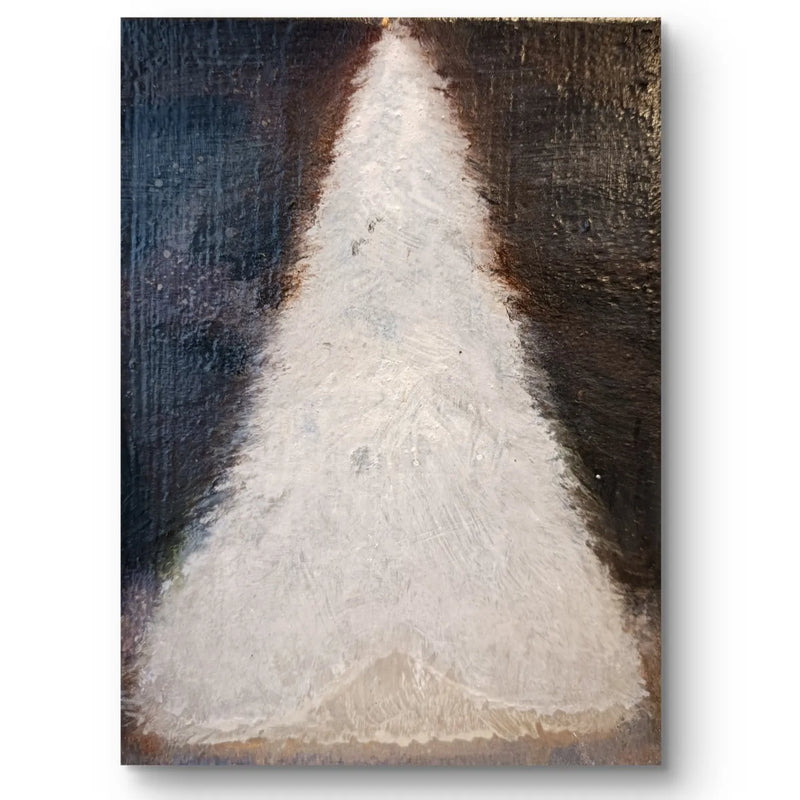 小さな雪のクリスマスツリー