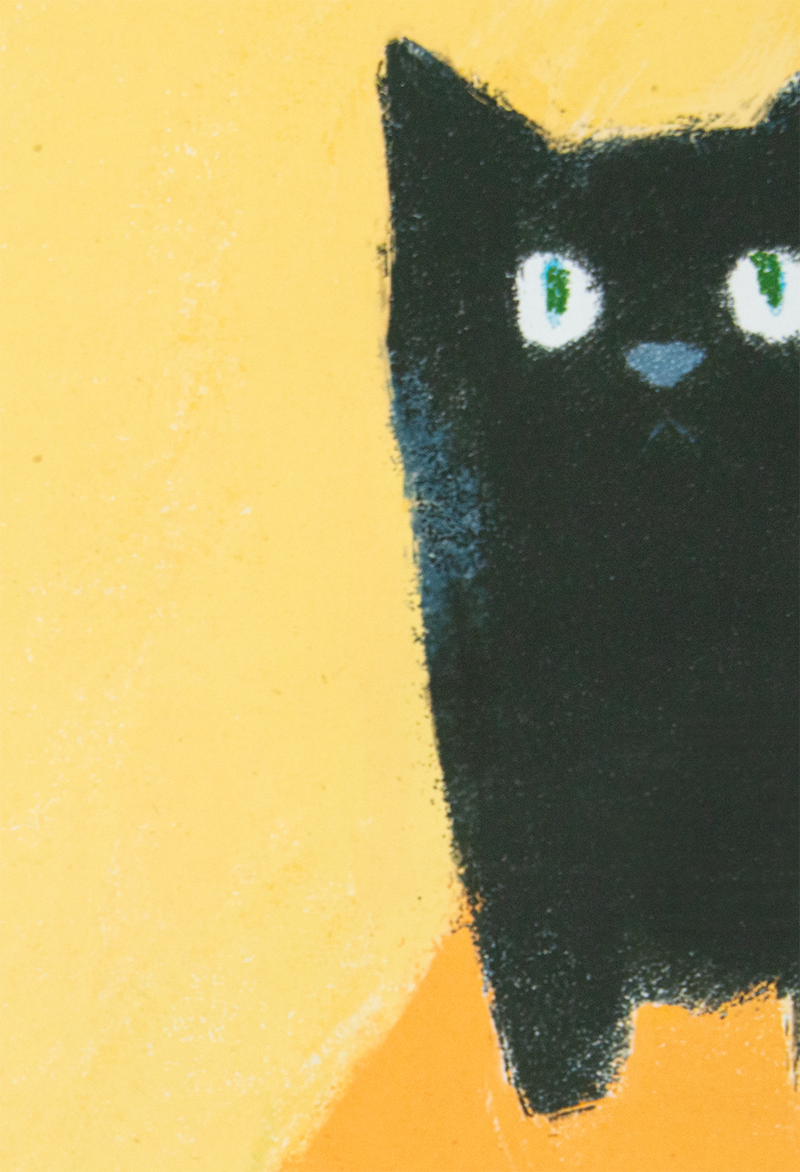絵画 Cat Orange Tabby Cat Art Canvas Print, Starry Night Wall Decor - Etsy 日本
