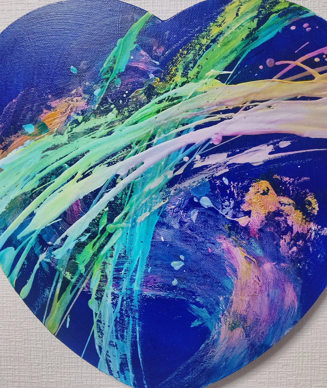 アート絵画 ブルーハート②／RABENDER.M｜アート絵画・販売通販WASABI(ワサビ)