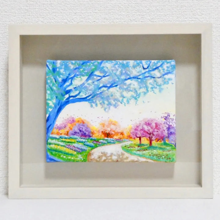 色彩の森 風の道／冬乃太陽｜アート絵画・販売通販WASABI(ワサビ)