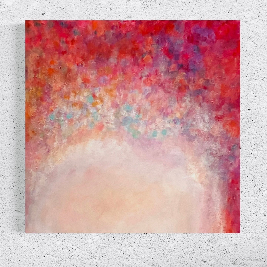 油絵「ブーゲンビリア」F6号 ブーゲンビリアの回廊～Passage of Bougainvillea／Mamiko Okubo