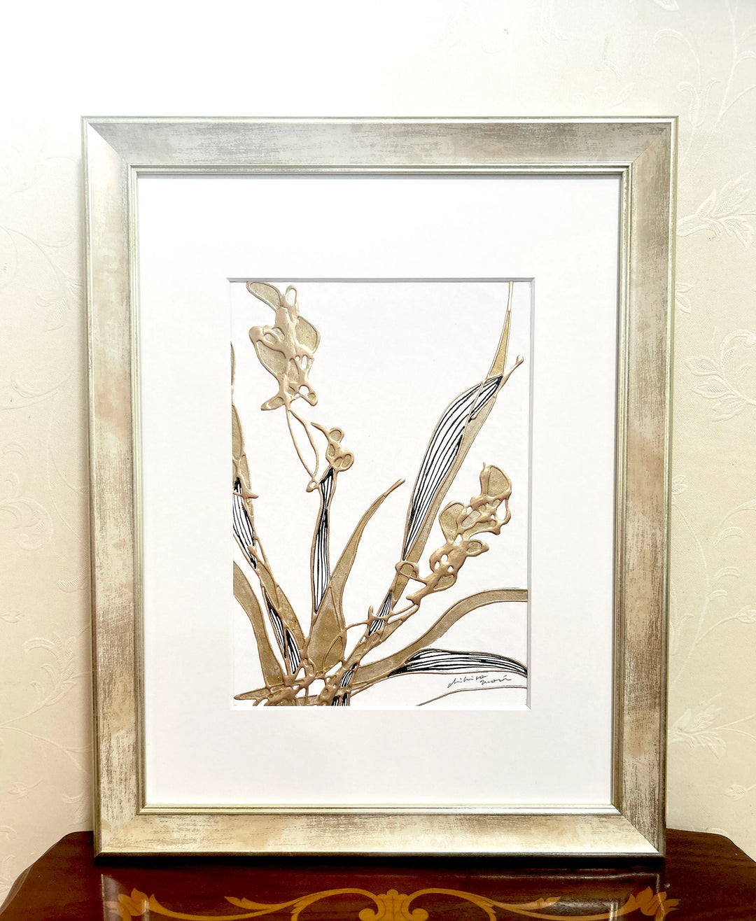 絵画 （4） MT-Line 【Petite fleur-紫蘭】／森 千｜アート絵画・販売通販WASABI