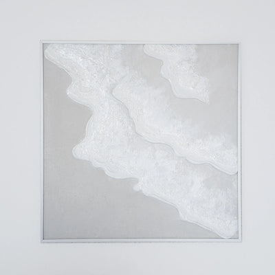 【Beach 40×40cm】ホワイトフレーム