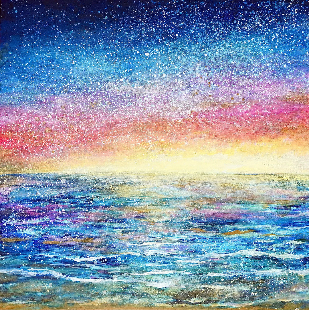 空と海の絵／むらいさき｜アート絵画・販売通販WASABI(ワサビ)