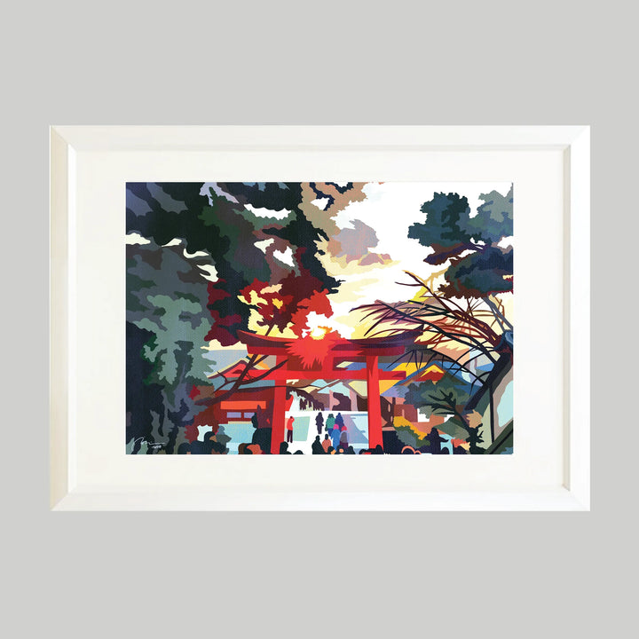 楽器を弾く人　額縁入り　絵画　by M.Onishi Kyoto FUSHIMI／IORI KIKUCHI｜アート絵画・販売通販WASABI(ワサビ)