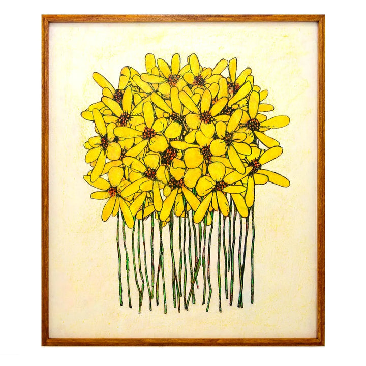 Yellow pelargonium 【原画】No.306／SONORA DESIGN｜アート絵画・販売