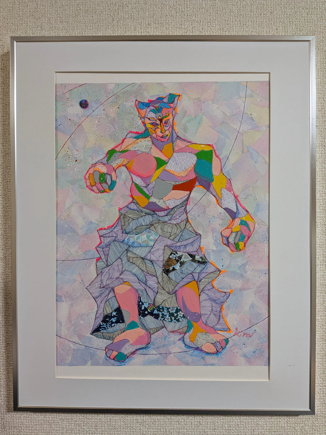 再構築される存在／kira｜アート絵画・販売通販WASABI(ワサビ)