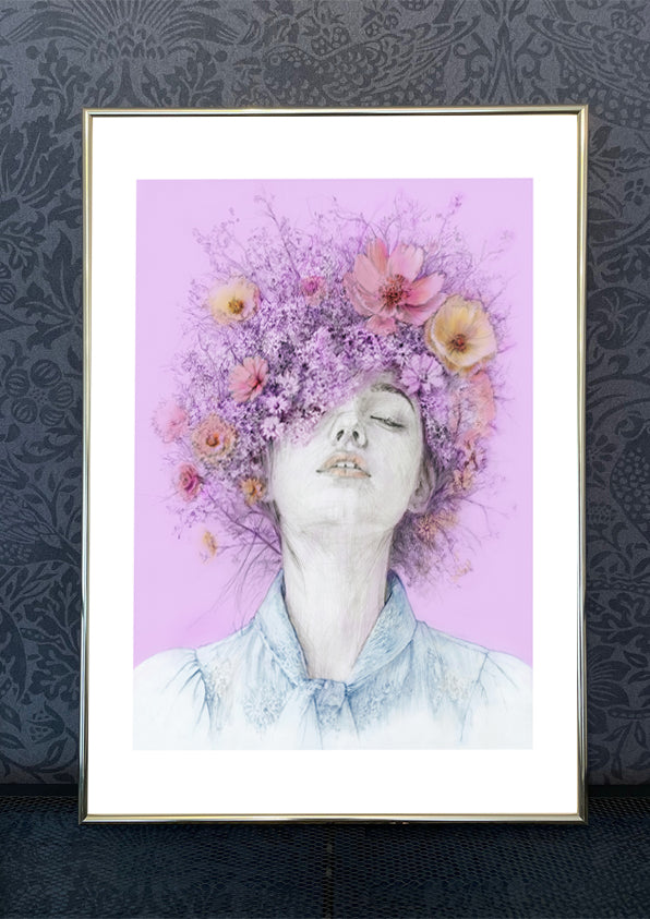Before Words -蕾、まどろみ-／mada yuji｜アート絵画・販売通販WASABI