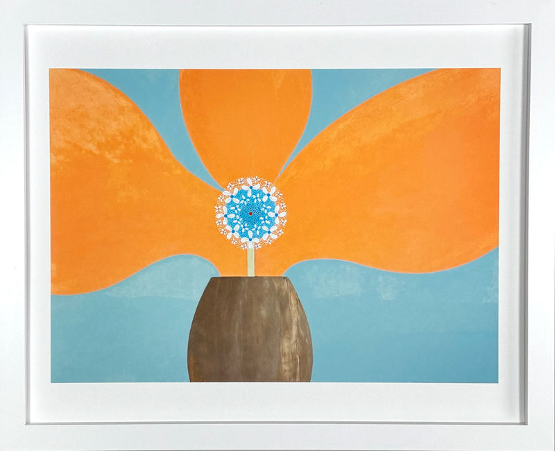 ORANGE FLOWER／ELEMENTI ART｜アート絵画・販売通販WASABI(ワサビ)