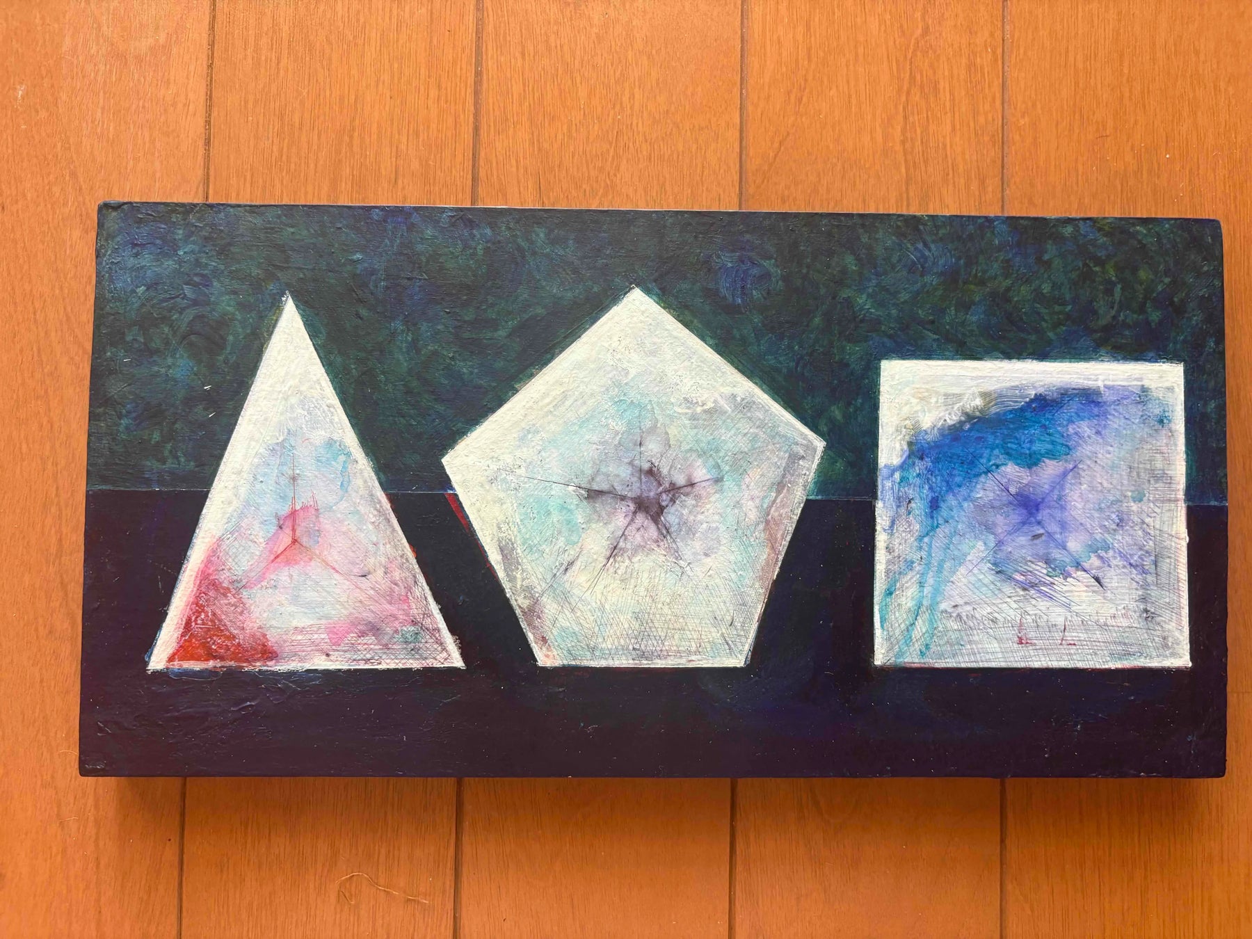 The Earth is a triangle, a pentagon, and a square