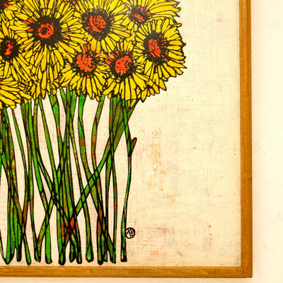 Yellow gerbera【原画】 No.268