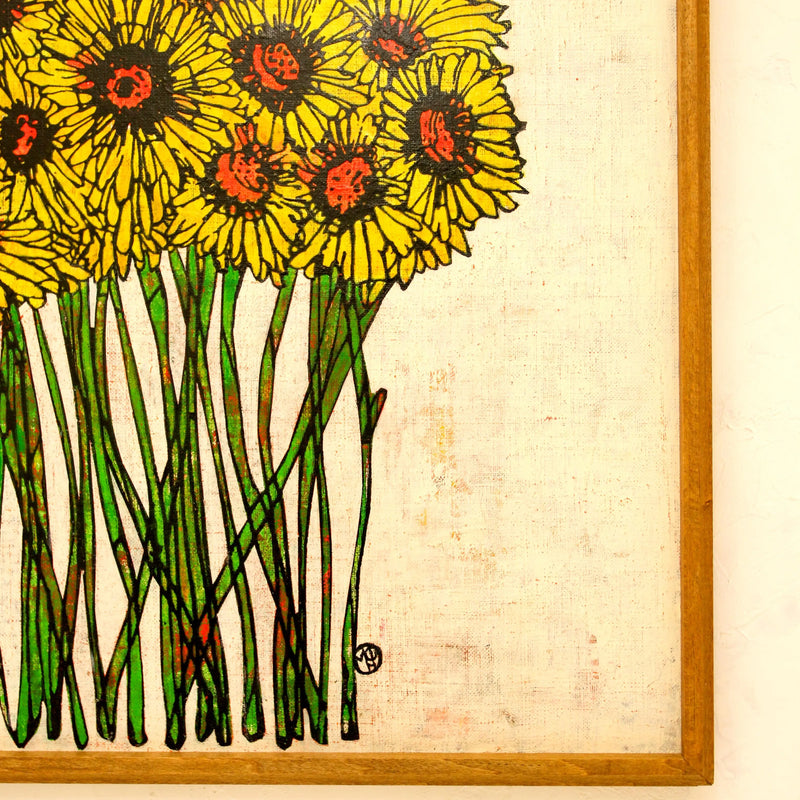 Yellow gerbera【原画】 No.268