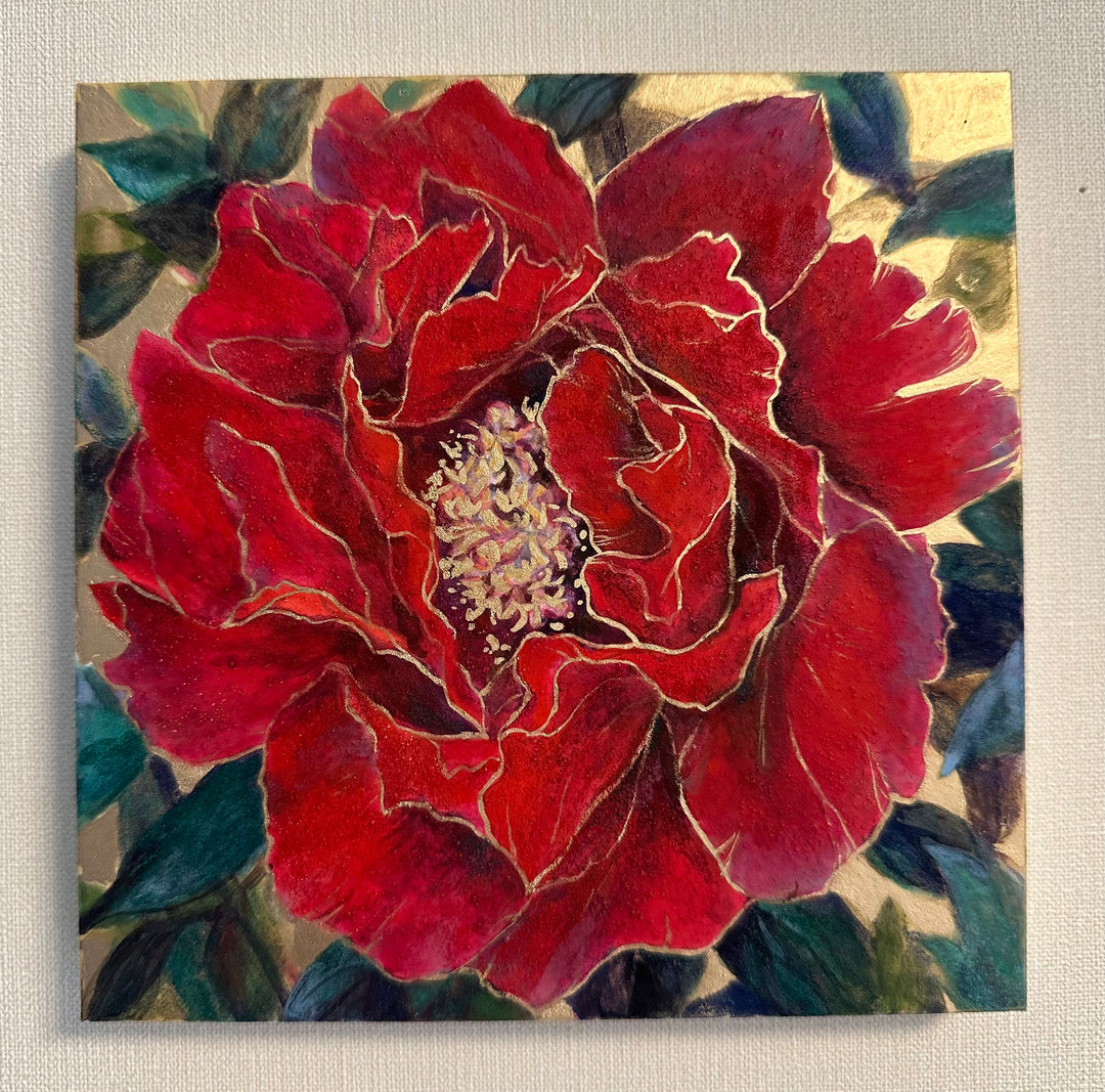 赤牡丹／YUKI｜アート絵画・販売通販WASABI(ワサビ)