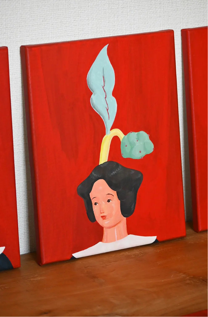 12人の踊れる女 No.7／しげるまつげ｜アート絵画・販売通販WASABI(ワサビ)