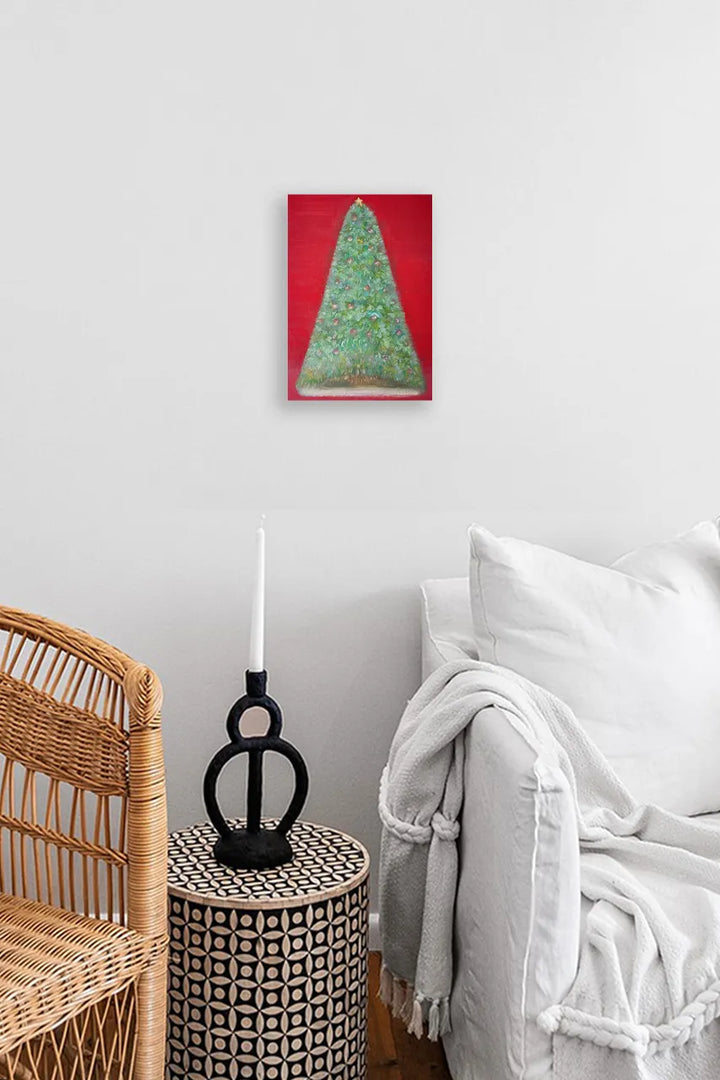 金のオーナメントのクリスマスツリー／MiuMiu｜アート絵画・販売通販