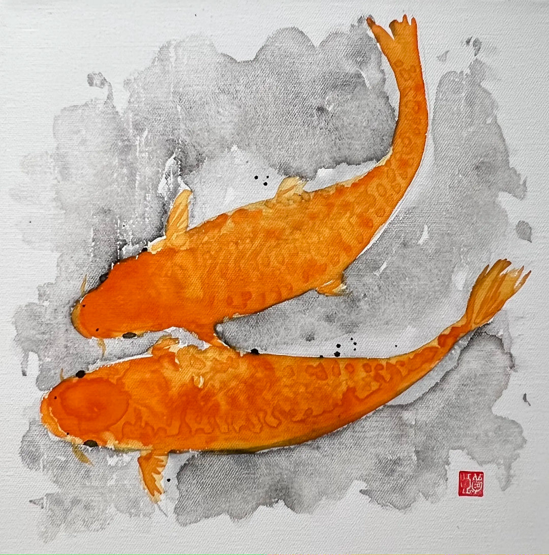 【prima art】プリマアート 鯉 変わり鯉 ORANGE (Kawarigoi) ~ Koi Collection/Robert N