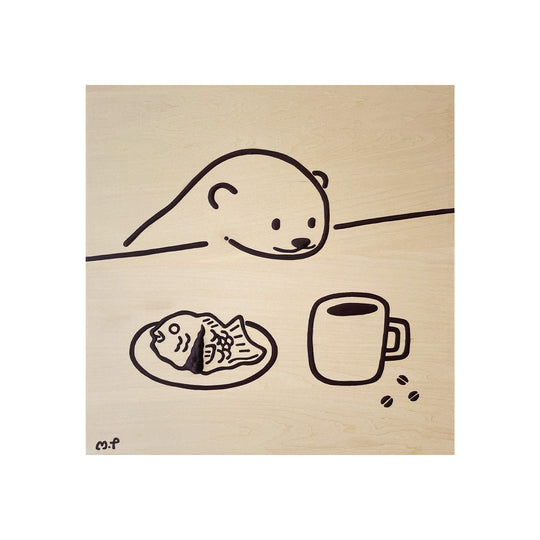 カワウソ・たい焼き・コーヒー