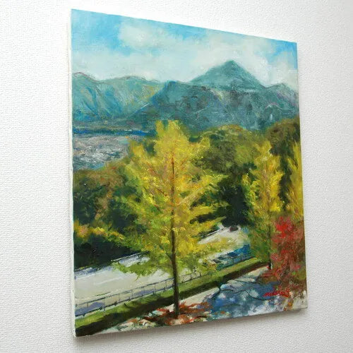 油絵（秩父の山） 油絵（秩父の山） Yahoo!オークション -「武甲山」(油彩) (絵画