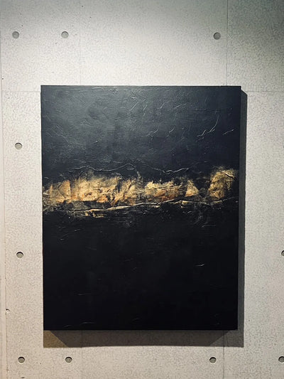 BLACK & GOLD ABSTRACT