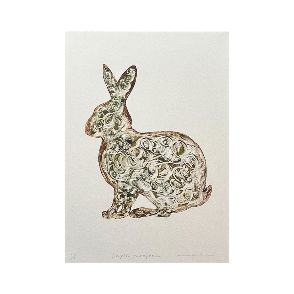 Lapin européen(穴うさぎ)／Norie Yoshioka｜アート絵画・販売通販