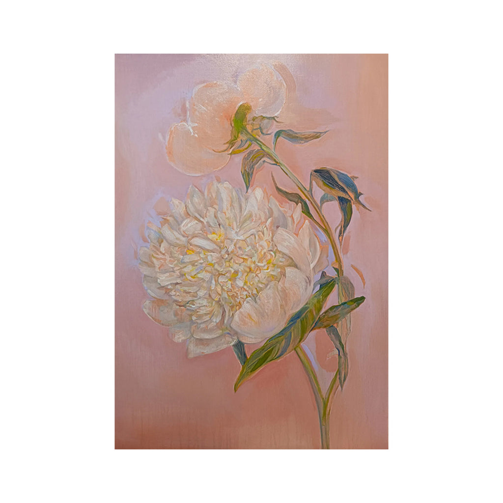 二輪の芍薬／MiuMiu｜アート絵画・販売通販WASABI(ワサビ)