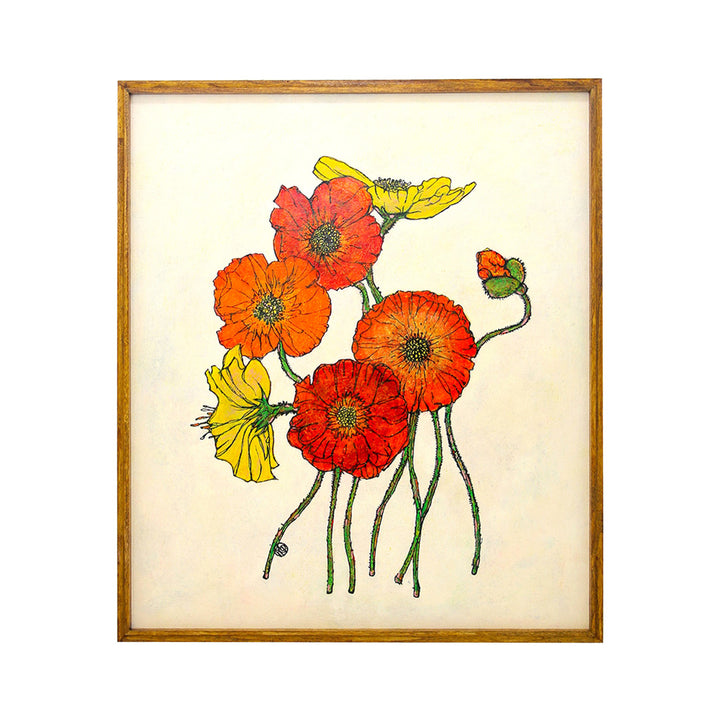 Seven Poppies【原画】No.303／SONORA DESIGN｜アート絵画・販売通販