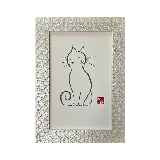 静寂の座猫