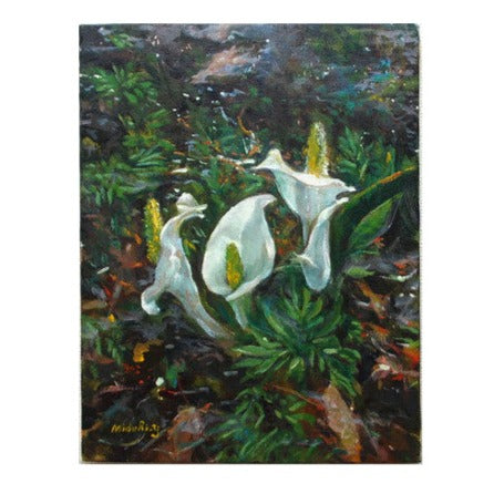 せせらぎ水芭蕉／山口ミドリ｜アート絵画・販売通販WASABI(ワサビ)