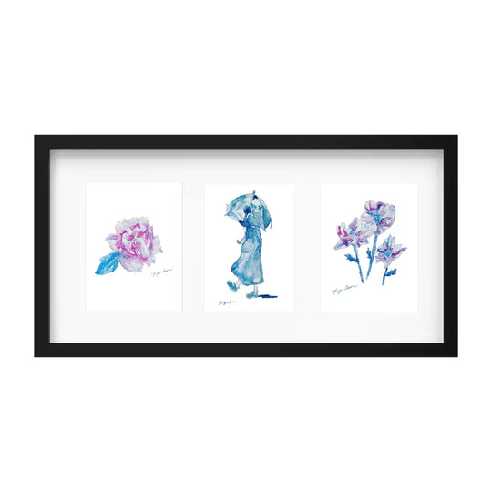 選べるアート3連作 vol.2(額縁 : ブラック)