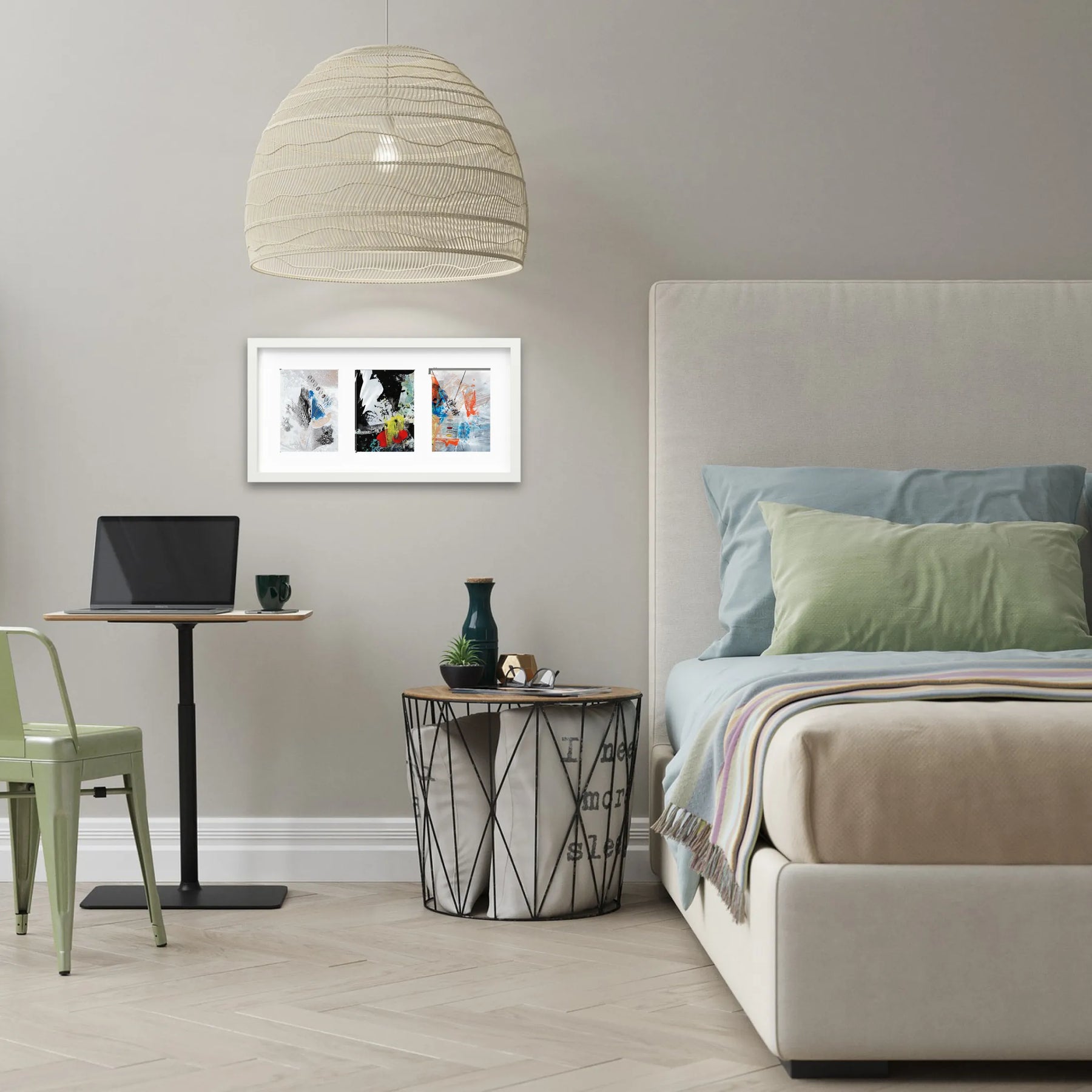 選べるアート3連作 vol.3(額縁 : ホワイト)