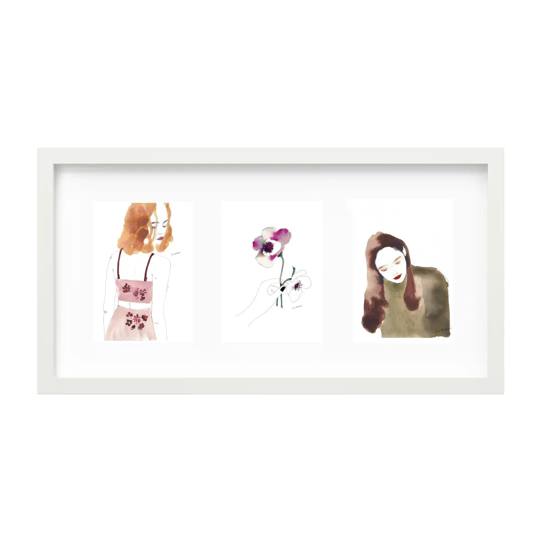 選べるアート3連作 vol.6(額縁 : ホワイト)