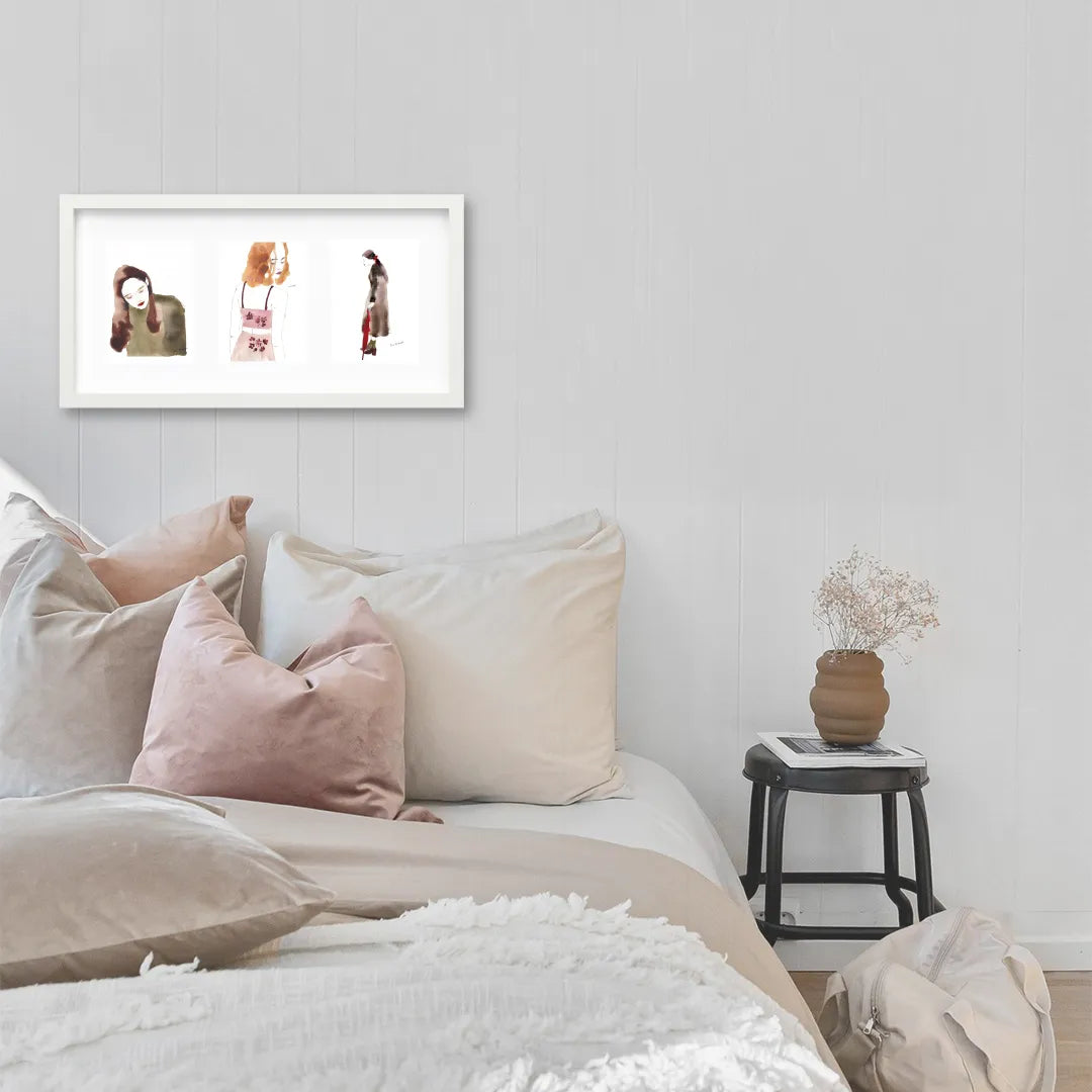 選べるアート3連作 vol.6(額縁 : ホワイト)