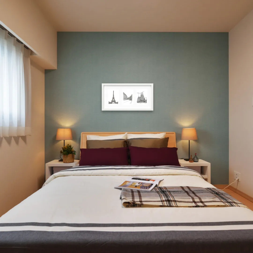 選べるアート3連作 vol.7(額縁 : ホワイト)