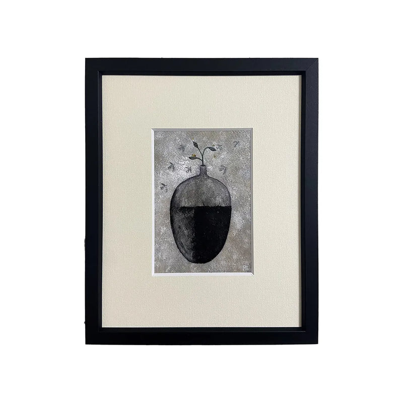 雫-Black Vase