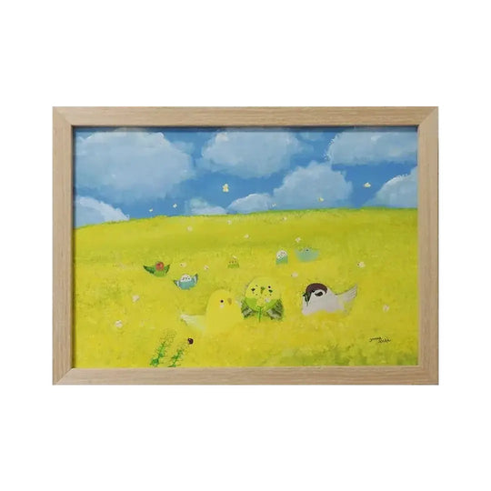 菜の花インコたち