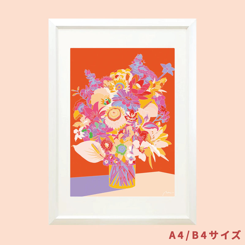 BIRTH FLOWERS - AUGUST -／IORI KIKUCHI｜アート絵画・販売通販WASABI