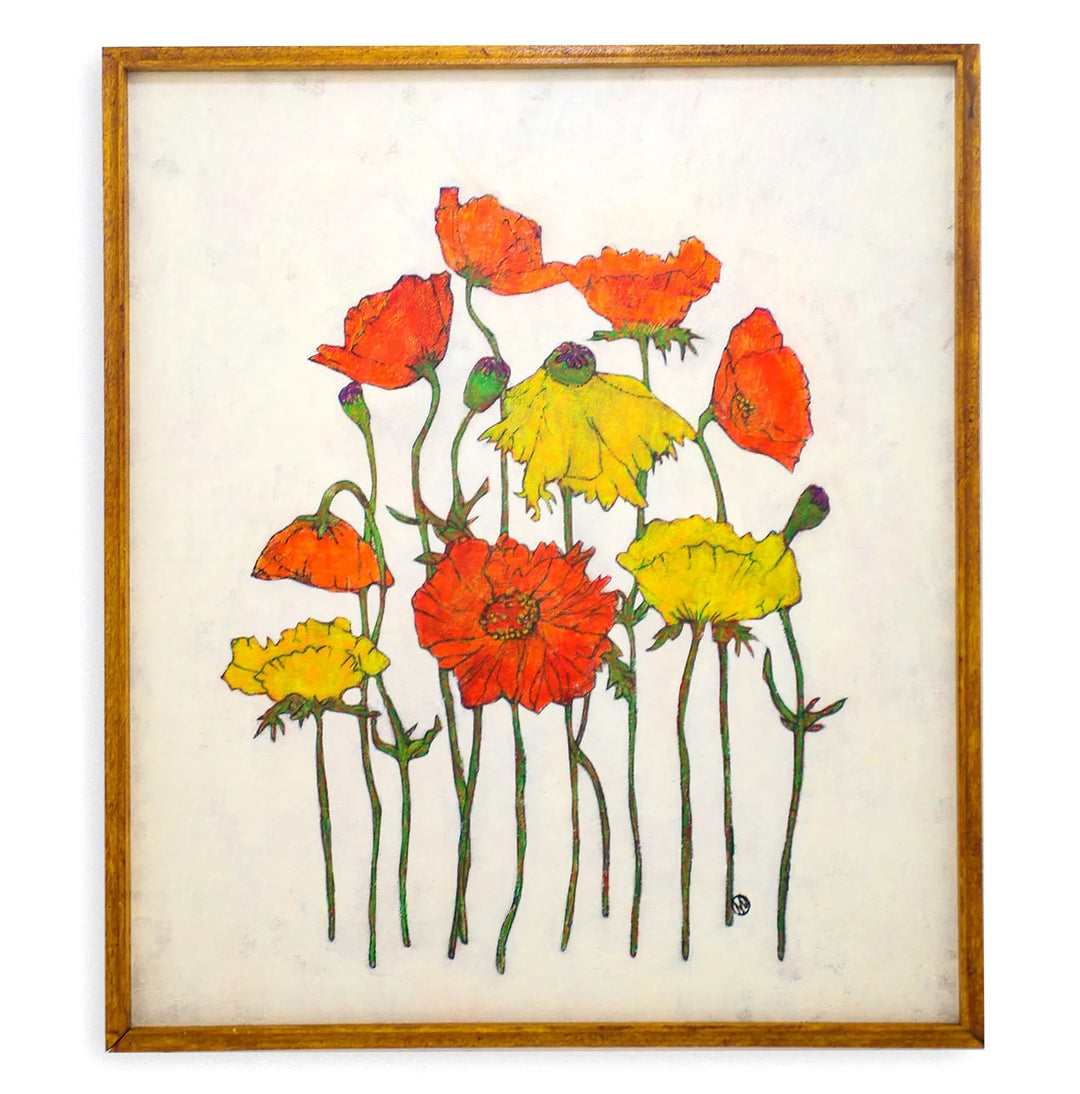 Poppies in Silence【原画】No.312／SONORA DESIGN｜アート絵画・販売