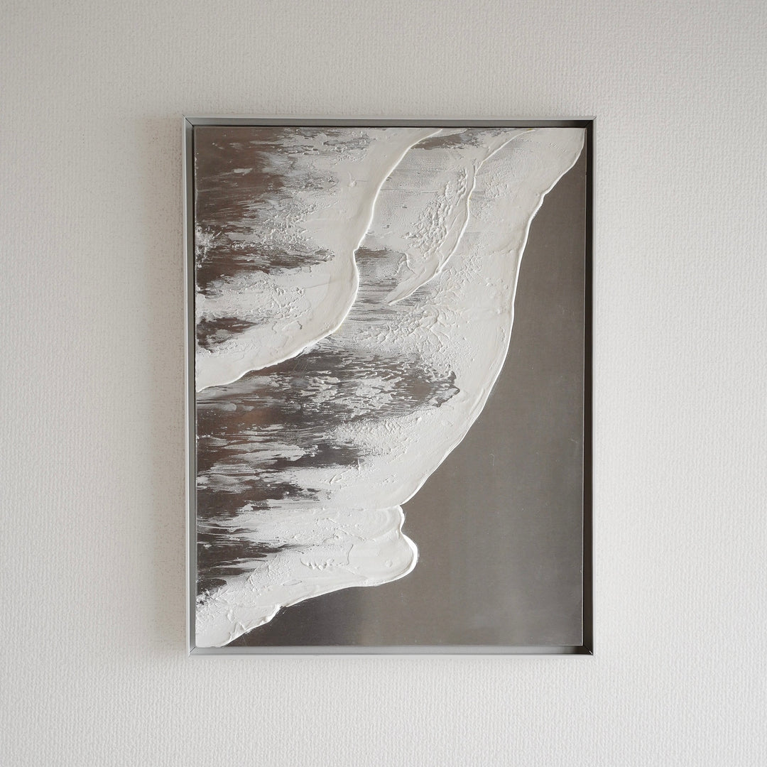 Beach-silver-】40×30cm／小山絢子｜アート絵画・販売通販WASABI(ワサビ)