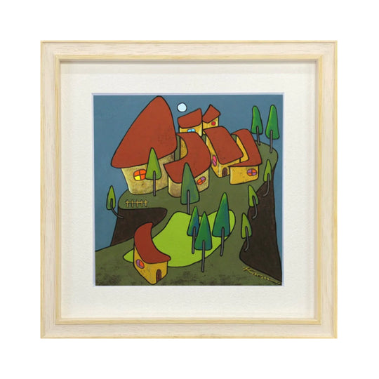 空にいちばん近い村【アートプリント】