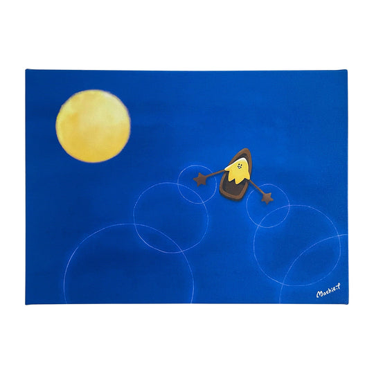 進行方向を見上げて