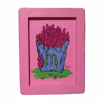 frenchfries-pink--絵画 | WASABI(ワサビ)アート通販