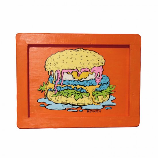 burger-orange--絵画 | WASABI(ワサビ)アート通販