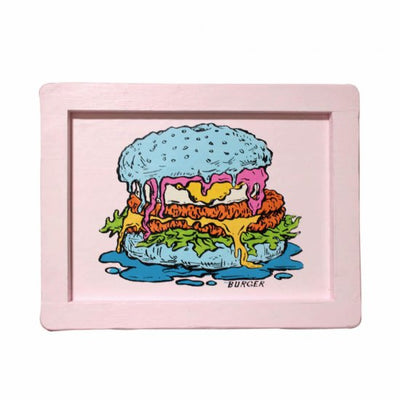 burger-pink--絵画 | WASABI(ワサビ)アート通販