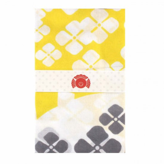 chimoni 注染染めてぬぐい あじさい(黄)