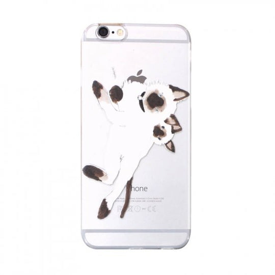 シャム猫/スマホケース(iPhone 12以前)