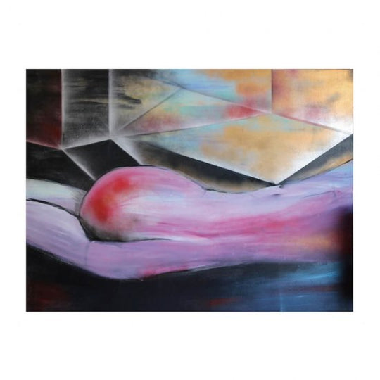 naked and relaxing in busy vacuum