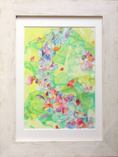 晴れた日に咲く虹の花 -絵画| WASABI(ワサビ)アート通販