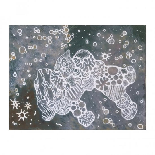 心の欠片　灰青緑