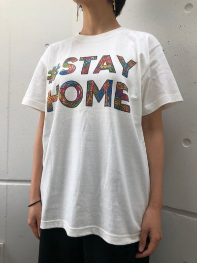 【チャリティ】#STAY HOME フォントTシャツ